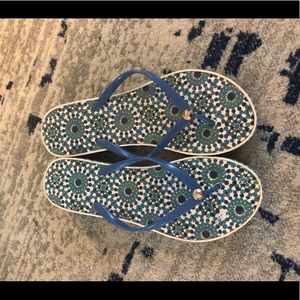 Merona Geometric Platform Flip Flops